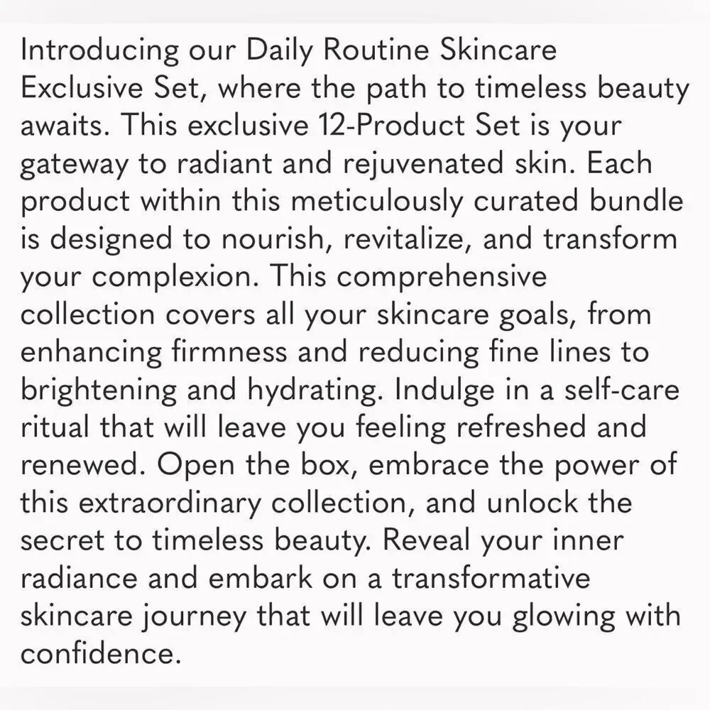 L'CORE PARIS DAILY ROUTINE SKINCARE EXCLUSIVE SET